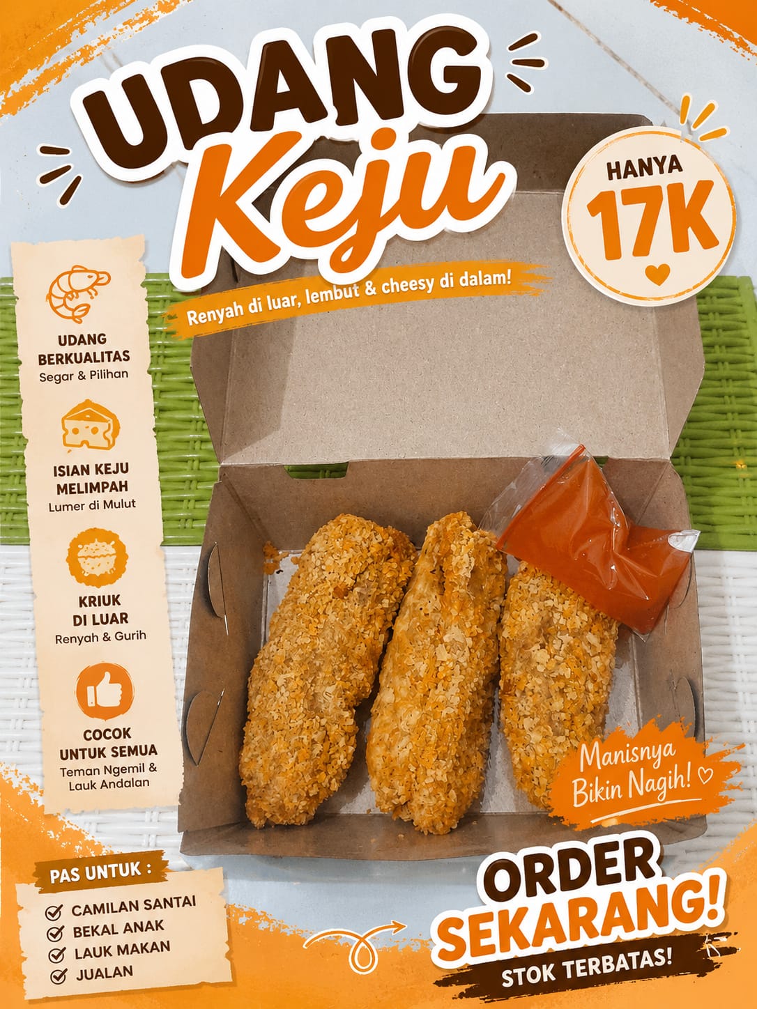 Udang keju 