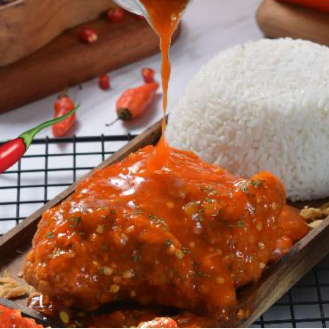 Nasi Chicken Saus Celup Ganazz