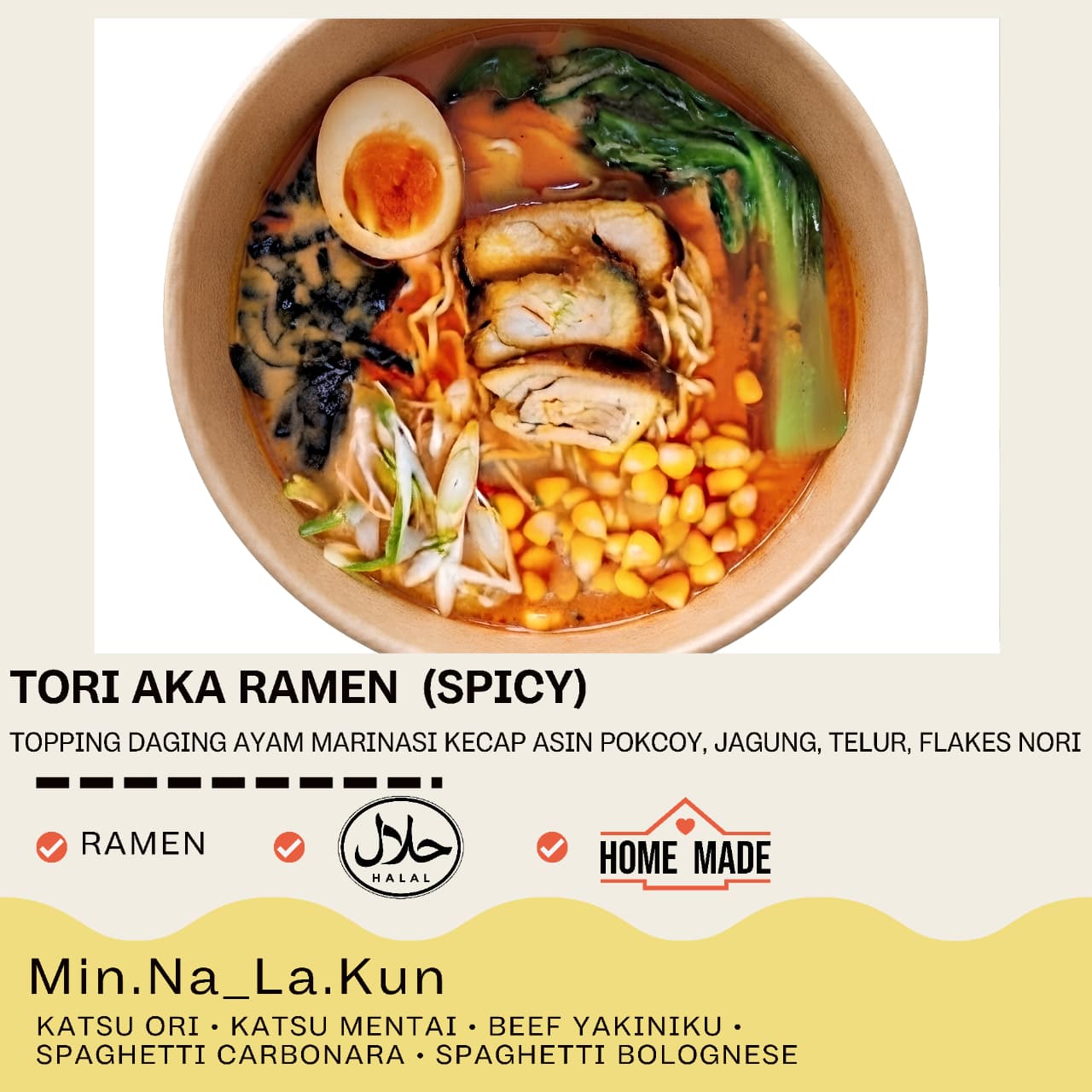 Tori Shiro Ramen (kuah creamy) 